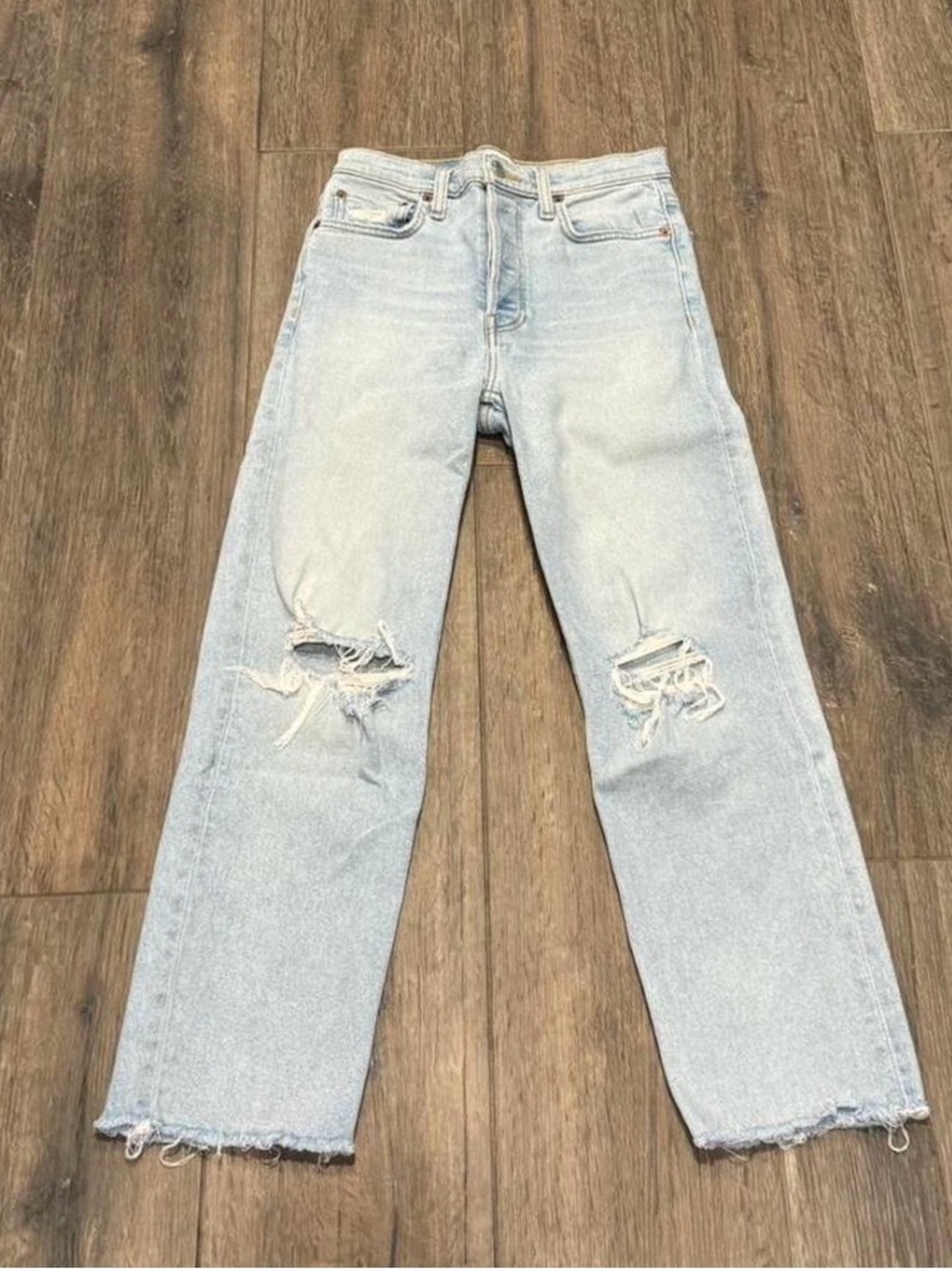 RE / DONE BLUE WASHED JEANS SIZE 26